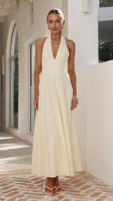 Skye Maxi Dress - Yellow