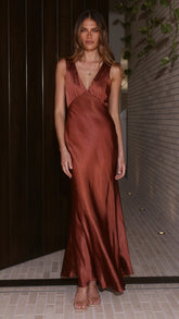 Sofia Maxi Dress - Rust
