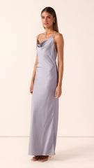 Willow Maxi Dress - Steel Blue