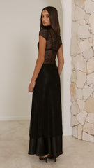 Ria Sheer Top - Black Lace