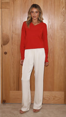 Sophie Knit Sweater - Red