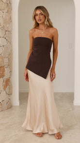 Jayliah Maxi Skirt - Champagne