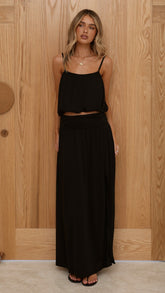 Stacie Maxi Skirt - Black