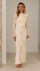 Lottie Maxi Dress - Yellow