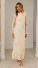 Lottie Maxi Dress - Yellow