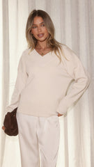 Sophie Knit Sweater - Cream