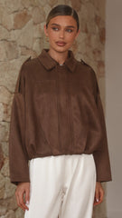 Phoenix Bomber Jacket - Brown