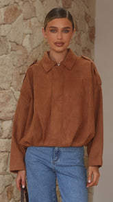 Phoenix Bomber Jacket - Tan