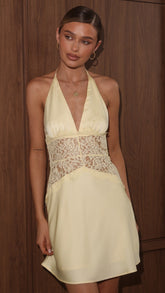 Kiana Mini Dress - Yellow