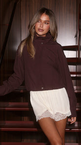 Byron Bomber Jacket - Chocolate
