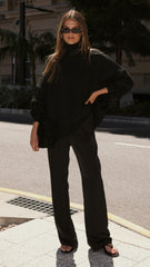 Harita Knitted Sweater - Black