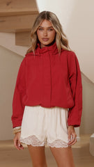 Sari Bomber Jacket - Red