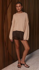 Melbourne Knit Jumper - Beige