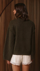 Laura Knit Sweater - Khaki