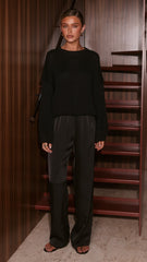 Melbourne Knit Jumper - Black