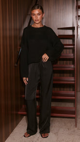 Melbourne Knit Jumper - Black