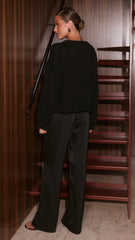 Melbourne Knit Jumper - Black