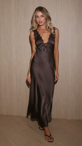 Camila Maxi Dress - Espresso