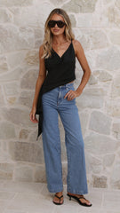 Delilah Asymmetric Top - Black