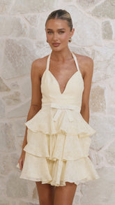 Riana Mini Dress - Yellow