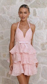 Riana Mini Dress - Blush