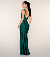 Kaitlin Low Back Slit Mermaid Formal Dress