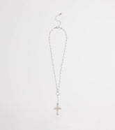 My Path Faux Pearl Cross Necklace