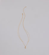 Dainty Heart Lock Charm Layered Necklace