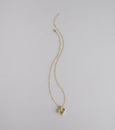 Say It Bold Bubble Letter Charm Necklace