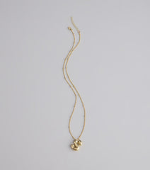 Say It Bold Bubble Letter Charm Necklace