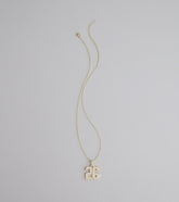 Lucky Sparkle 26 Rhinestone Charm Necklace