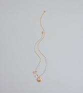 Seas The Day Pearl and Charm Statement Necklace