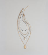 Layer Slayer Mixed Chain Pendant Necklace