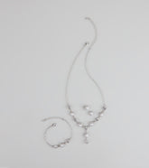 Pearl Glow Rhinestone Jewelry Set