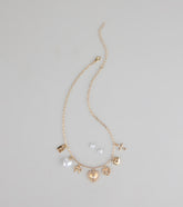 Sweet on You Charm Necklace And Heart Studs