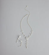 Starlet Bloom Rhinestone Necklace And Earrings Set