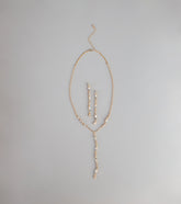 Luxe Glow Necklace And Earrings Set