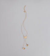 Soft Statement Butterfly Lariat Necklace
