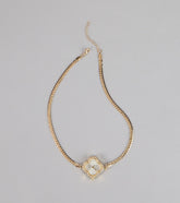 Charmed Hour Clover Watch Choker Necklace