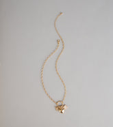 Locked In Heart Charm Necklace