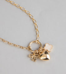 Locked In Heart Charm Necklace