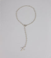 Saintly Chic Cross Pendant Necklace