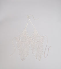 Goddess Drip Rhinestone Bra Chain Necklace