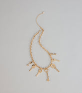 Secret Key Charm Chain Necklace