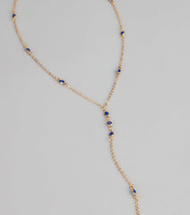 Midnight Details Colored Stone Necklace