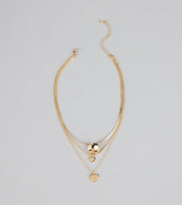 Soft Shine Layered Chain Necklace