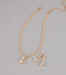 Luminous Glow Cubic Zirconia Jewelry Set