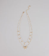 Charmed in Pearls Layered Necklace