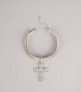 After Dark Drama Rhinestone Statement Necklace