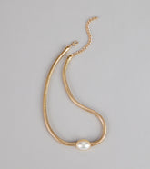 Modern Muse Coil Pearl Collar Necklace